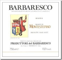 My favorite Produttori wine - Montestefano Riserva 2005