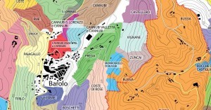 Official Barolo Map is highly detailed throughout Barolo region
