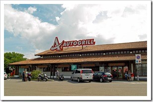 Modern Autogrill stops that you'll most often see along the Autostrade today
